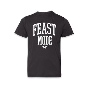 Butcher Block Feast Mode Tee Kids Black