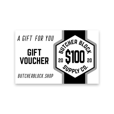 Butcher Block Gift Certificate 100