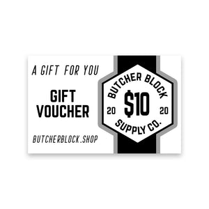 Butcher Block Gift Certificate 10