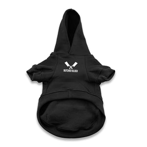 Butcher Block Grill Buddy Dog Hoodie Black Front