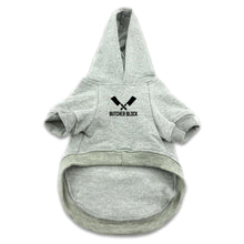 Load Image into Gallery viewer, xButcher Block Grill Buddy Dog Hoodie Grey Front