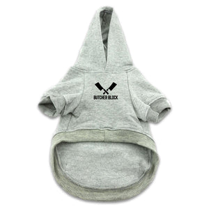 xButcher Block Grill Buddy Dog Hoodie Grey Front