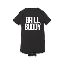 Load Image into Gallery viewer, Butcher Block Grill Buddy Onesie Kids Black