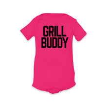 Load Image into Gallery viewer, Butcher Block Grill Buddy Onesie Kids Hot Pink