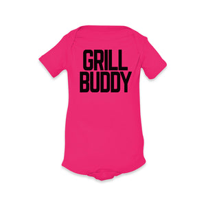 Butcher Block Grill Buddy Onesie Kids Hot Pink