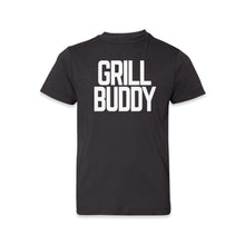 Load Image into Gallery viewer, Butcher Block Grill Buddy Tee Kids Black