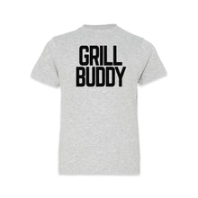 Load Image into Gallery viewer, Butcher Block Grill Buddy Tee Kids Heather Grey