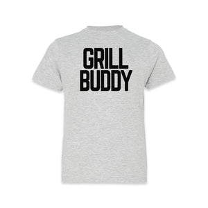 Butcher Block Grill Buddy Tee Kids Heather Grey