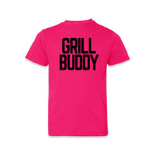 Load Image into Gallery viewer, Butcher Block Grill Buddy Tee Kids Hot Pink