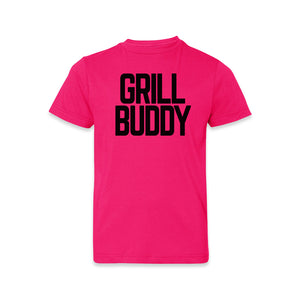 Butcher Block Grill Buddy Tee Kids Hot Pink