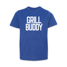 Load Image into Gallery viewer, Butcher Block Grill Buddy Tee Kids Royal