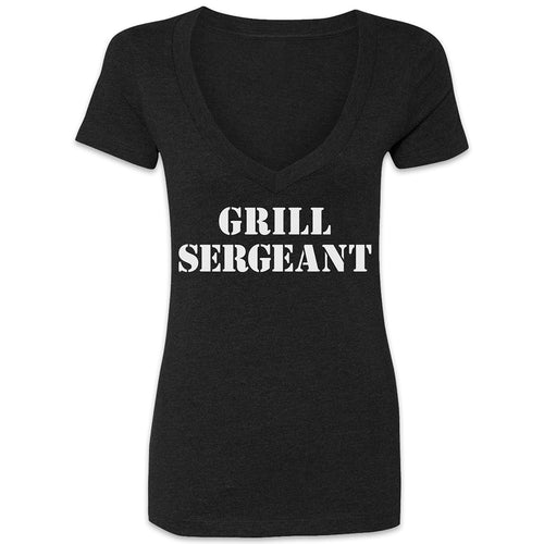 Butcher Block Supply Co Grill Sergeant Tee Ladies Black