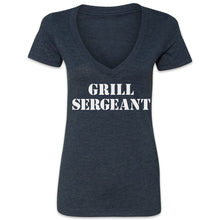 Load Image into Gallery viewer, Butcher Block Supply Co Grill Sergeant Tee Ladies Midnight Navy