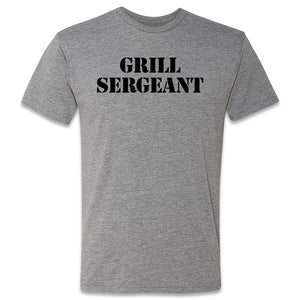 Butcher Block Grill Sergeant Tee Mens Heather Grey