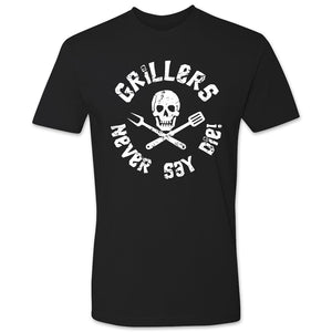 Butcher Block Griller Never Say Die Tee Mens Black