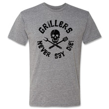 Load Image into Gallery viewer, Butcher Block Griller Never Say Die Tee Mens Heather Grey