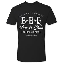 Load Image into Gallery viewer, Butcher Block Low And Slow Tee Mens Black