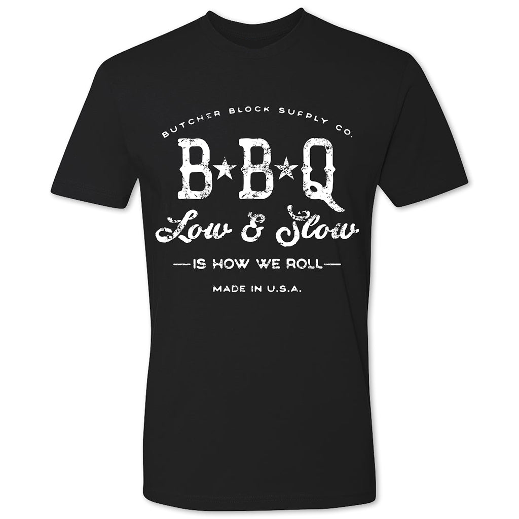 Butcher Block Low And Slow Tee Mens Black