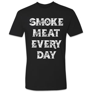 Butcher Block Smoke Meat Tee Mens Black