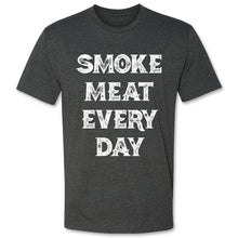 Load Image into Gallery viewer, Butcher Block Smoke Meat Tee Mens Charcoal