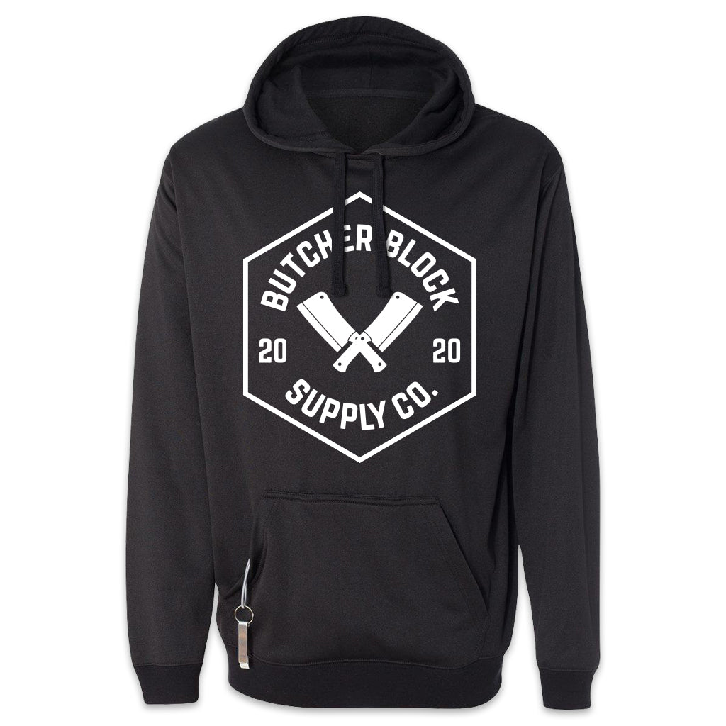 Butcher block Tailgate Hoodie Black