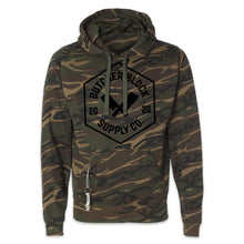 Load Image into Gallery viewer, Butcher block Tailgate Hoodie Camo