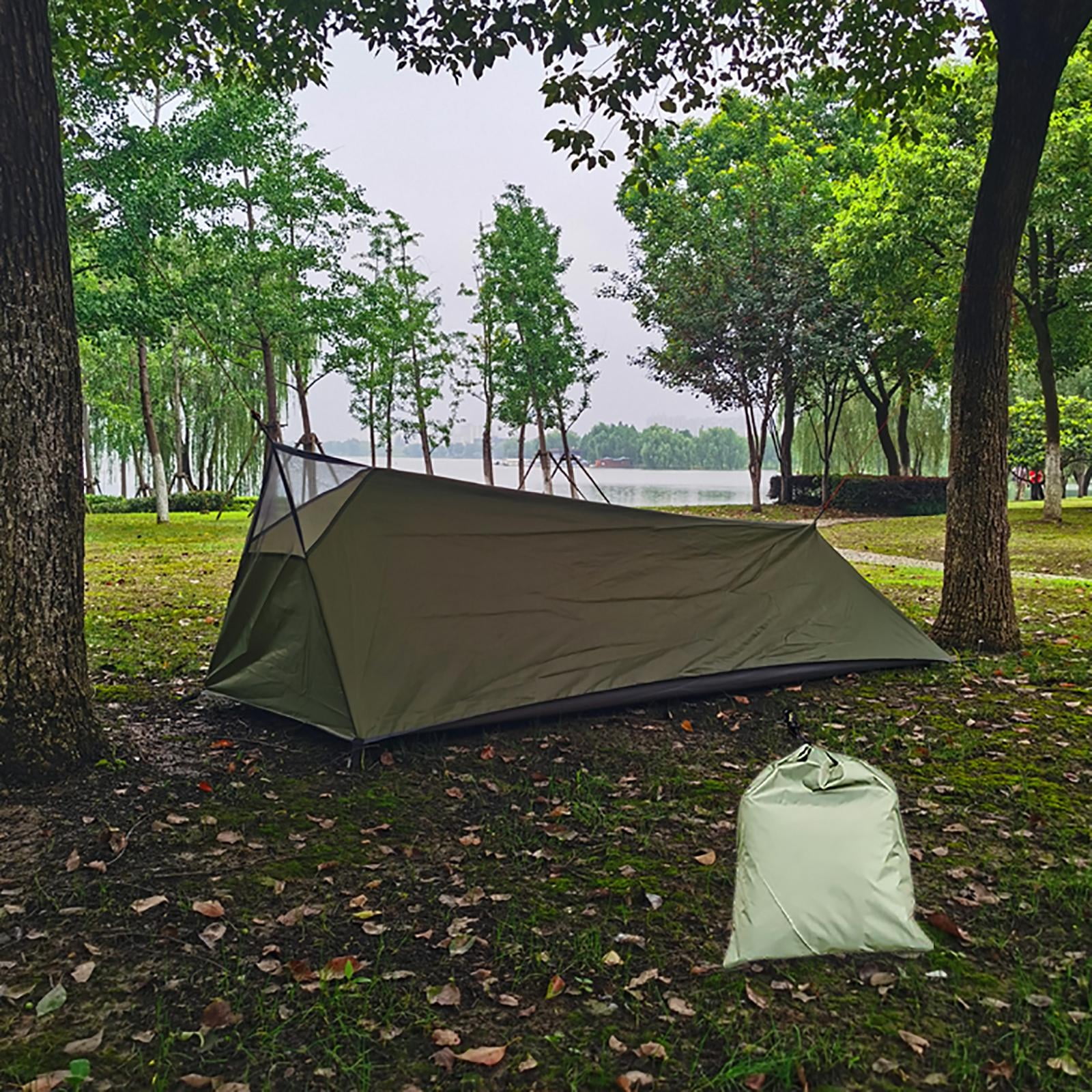 Ultralight Camping Tent Waterproof 1 Person Shelter Survival easy for Mountaineering Beach Fishing Backpacking Hiking , Green - Image 3