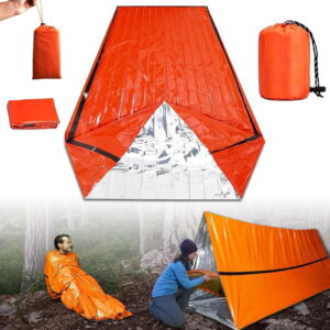 Sierra Madre Emergency Sleeping Bag,Emergency sleeping bags for survival,84"x36", Tiny Portable Thermal Waterproof Bivy Sack Blanket,Waterproof Thermal Bivy Sack for Camping, Hiking, Outdoor