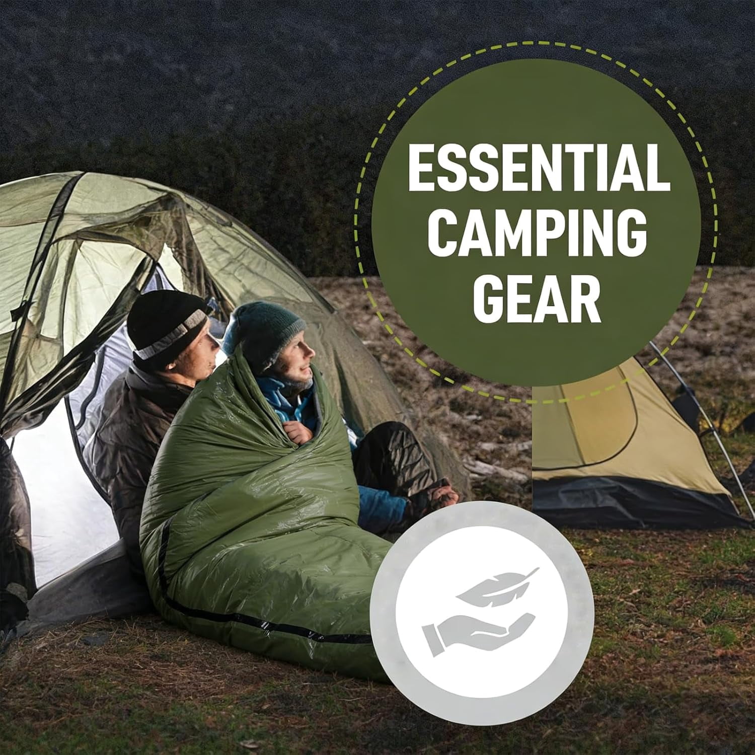 Sleeping Bag, Terrashell Blanket, Emergency Sleeping Bag, Compact Lightweight, Waterproof, Heat Blanket Survival for Survival Kit Car Camping Gear Hiking Go (25 μm) - Image 2