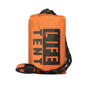 Outdoor Insulated Emergency Tent 2 Person Waterproof Emergency Life Saving Insulated Includes Life Whistle Ripstop Tent