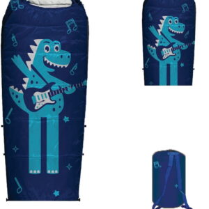 KidzAdventure Adjustable Length Youth and Kids Sleeping Bag |32F Indoor/Outdoor Boys and Girls Sleeping Bag | Mummy Style, Lightweight Sleeping Bag for Kids | U.S. Pending Patent