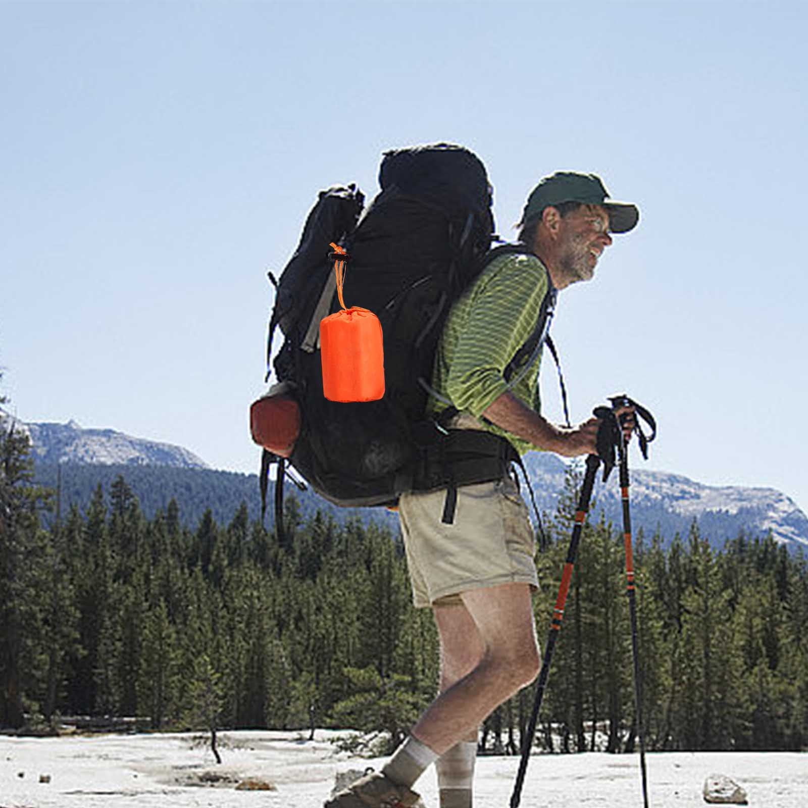 Set of 2 Sierra Madre Emergency Sleeping Bag, 84"X36" Emergency Sleeping Bags for Survival, Waterproof Thermal Bivy Sack for Outdoor, Pocket Size Sierra Madre Sleeping Bag - Image 6