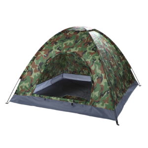 Hosauna 3-4 Person Dome Camping Tent, Camouflage Waterproof Windproof Outdoor Tent, Easy Setup Backpacking Tent