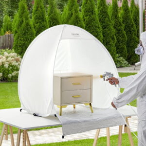 Pop Up Spray Paint Booth Shelter Tent 40x35x40 Inches Portable for Indoor/Outdoor Use – Dust-Free Painting