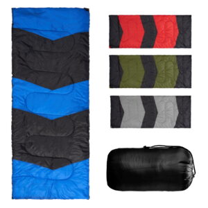 Zimtown Cold Weather Rectangular Sleeping Bag - Lightweight Camping Essential with Storage Bag, Use for  42-68 ℉, Blue