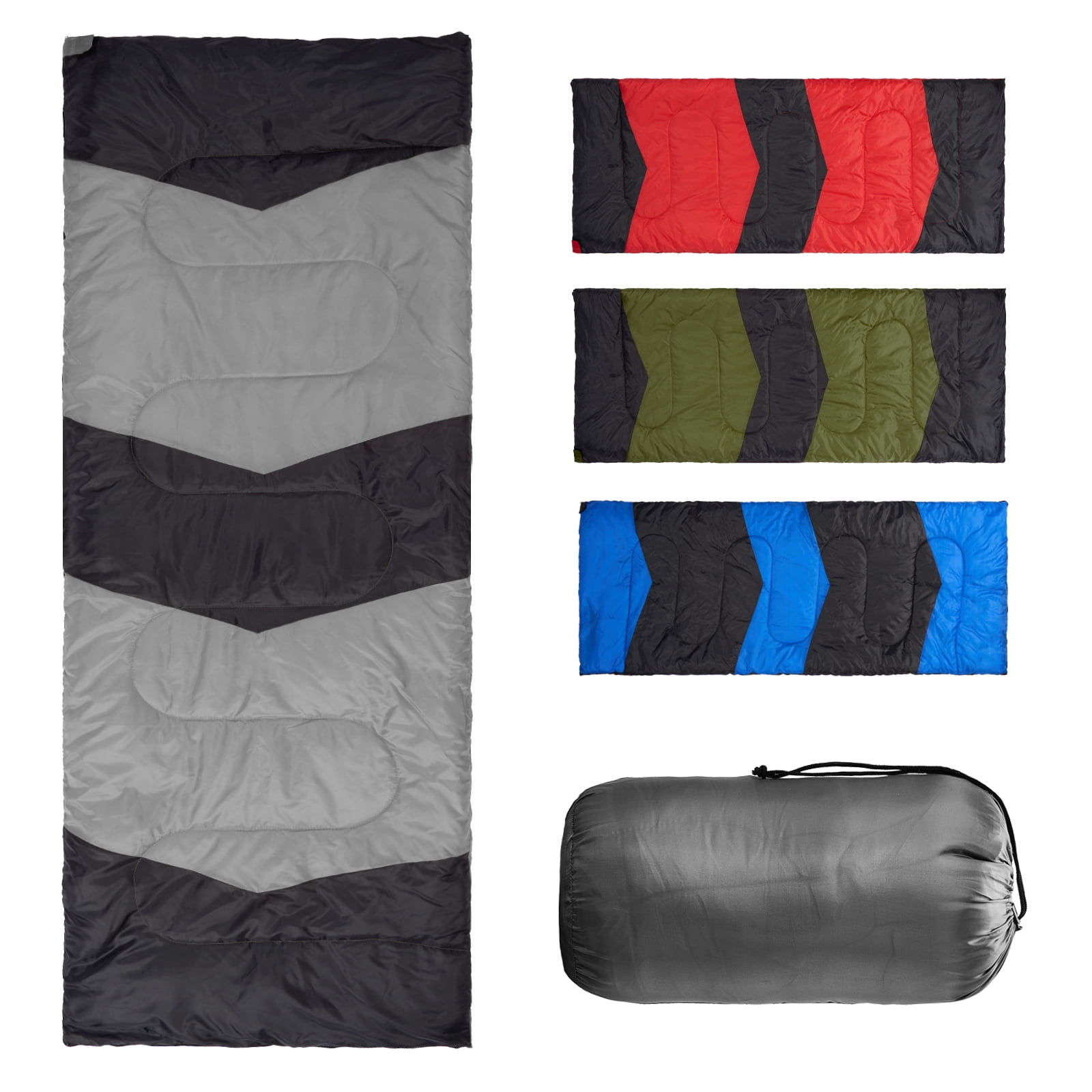 Zimtown Cold Weather Rectangular Sleeping Bag - Lightweight Camping Essential with Storage Bag, Use for 42-68 ℉, Blue - Image 9
