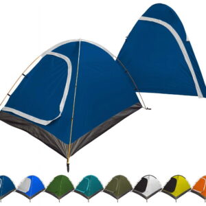 REVALCAMP 3-in-1 Camping Tent - Blue - Waterproof & Windproof 4 Season Tents for Camping, Backpacking & Hiking - Ultralight & Durable - Easy to Set-up 2 Person Tent