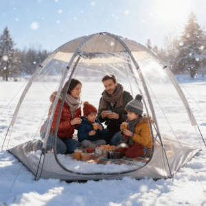 MAXVINI Transparent Sports Tent, Large Instant Waterproof Tent, UVproof Outdoor 360 Full-View for Sports, Outdoor, Backyard, Patios