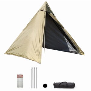 Pyramid Tent Solo Ultralight Tipi Outdoor Camping Portable Single Waterproof Hiking Backpacking A