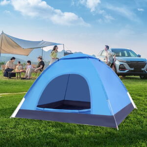 Portable Camping Tent, Instant Expansion up Lightweight Camping Tent in 5 Seconds, Windproof and Rainproof, High Breathability, Easy Set Up, Good for Camping, Festivals, Backyard, Sleepovers