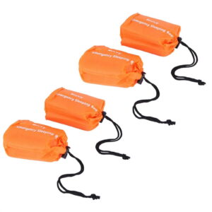 4-Pack Emergency Sleeping Bag Thermal Waterproof Survival Blanket for Outdoor Camping Hiking
