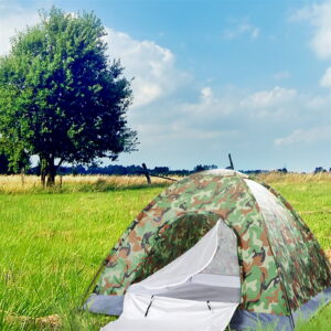3-4 Person Camping Dome Tent Camouflage