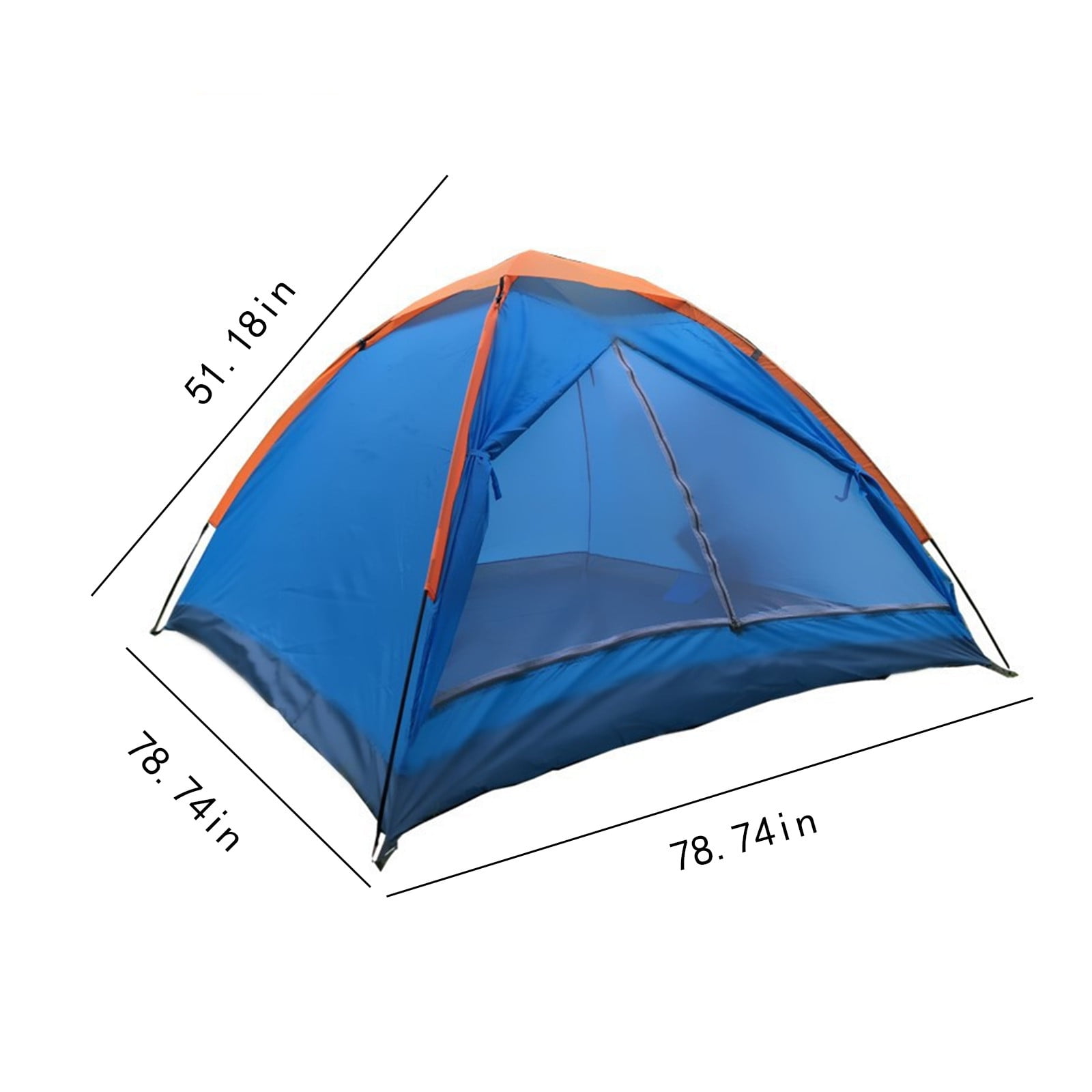 Kokovifyves Sports and Outdoors Clearance 3 Or 4 People Camping Tent, Tent Single-storey Single-door Outdoor Camping Tent, Traveling, Backpacking, Hiking, Outdoors - Image 3
