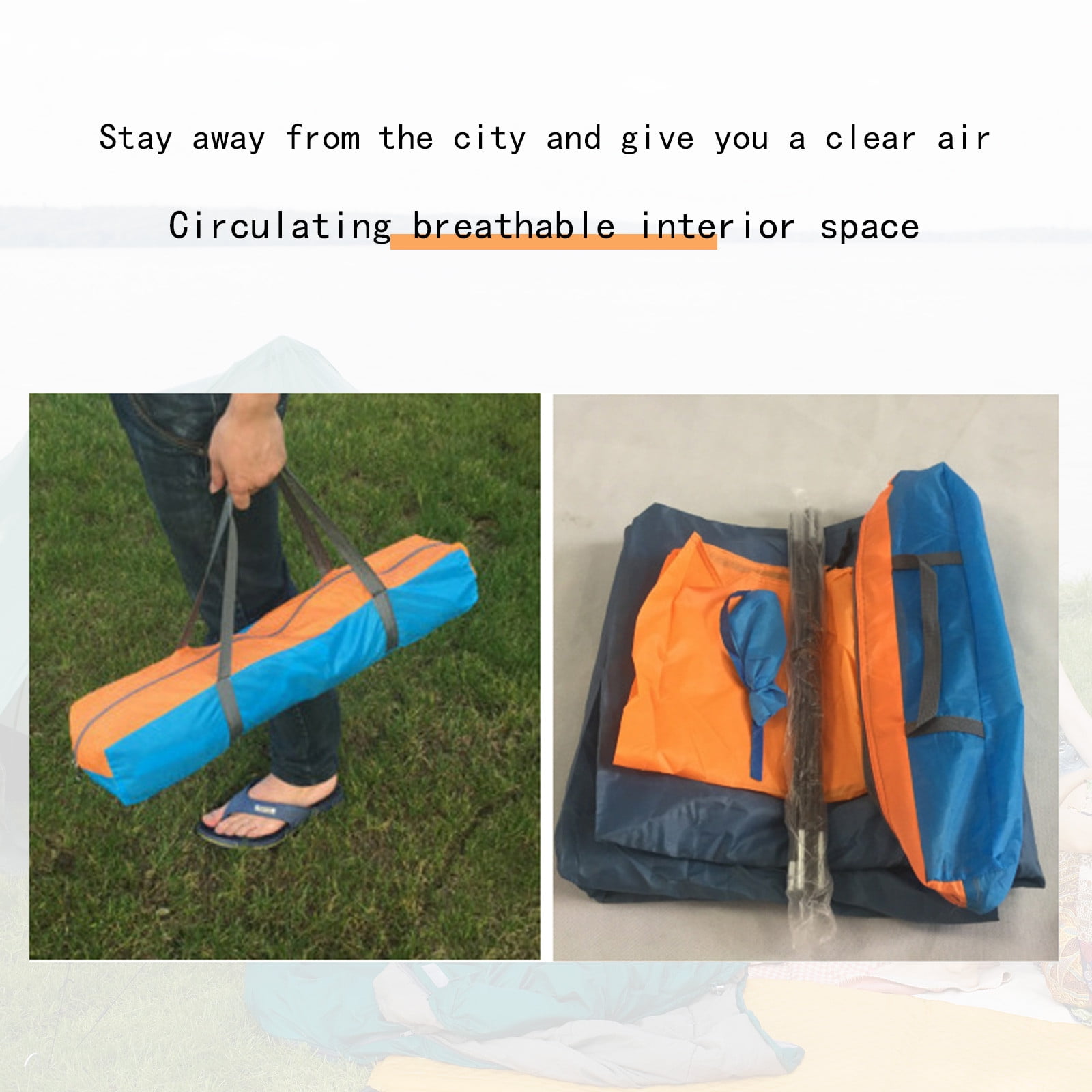 Kokovifyves Sports and Outdoors Clearance 3 Or 4 People Camping Tent, Tent Single-storey Single-door Outdoor Camping Tent, Traveling, Backpacking, Hiking, Outdoors - Image 5