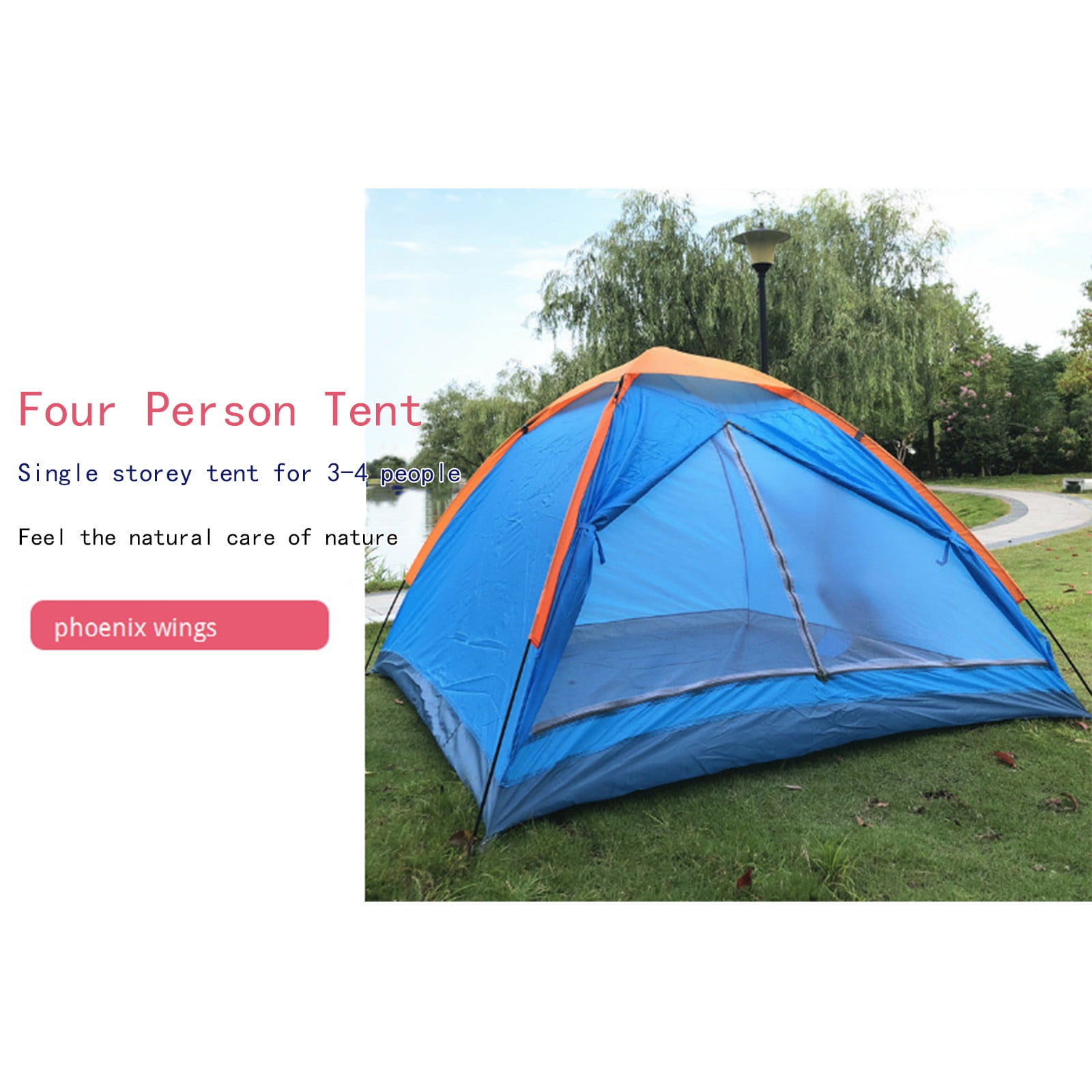 Kokovifyves Sports and Outdoors Clearance 3 Or 4 People Camping Tent, Tent Single-storey Single-door Outdoor Camping Tent, Traveling, Backpacking, Hiking, Outdoors - Image 6