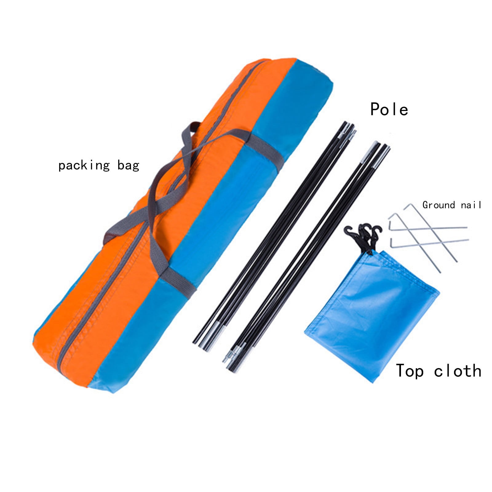 Kokovifyves Sports and Outdoors Clearance 3 Or 4 People Camping Tent, Tent Single-storey Single-door Outdoor Camping Tent, Traveling, Backpacking, Hiking, Outdoors - Image 8