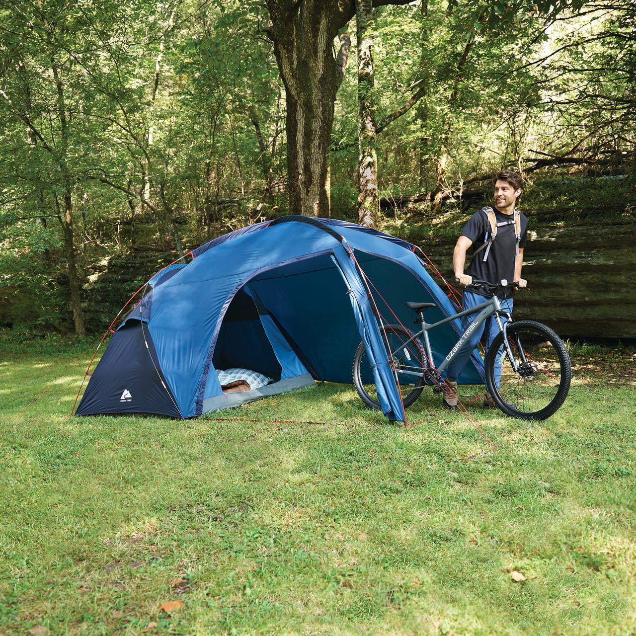 Ozark Trail 2-Person Tent with Oversized Vestibule, Blue - Image 3