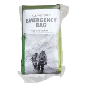 Heavy-Duty Mylar Emergency Sleeping Bag - Waterproof Thermal Bivy for Camping, Hiking & Survival Kits (Green)