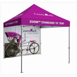 Orbus ZM-TNT-3MX3M-FLL-WLL-BLK Zoom Economy & Standard 10 Popup Tent Full Wall - Black