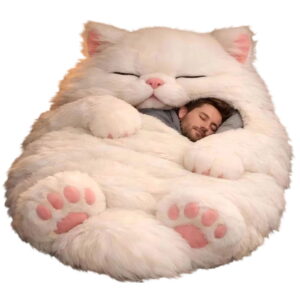 Adorable Cats Envelopes Sleeping Bag for Adults - Soft, Durable Fabric Ideal for Camping and Home Relaxation